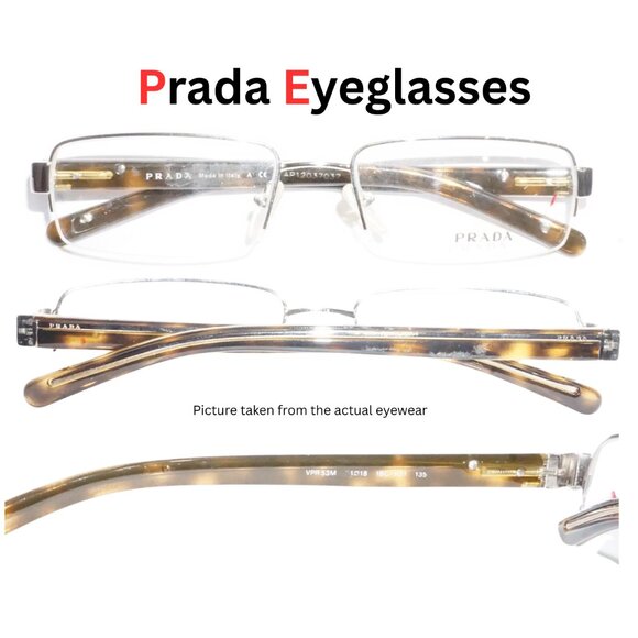 New from store Display Prada sami rimless  VPR 53M Eyeglasses - Picture 1 of 5